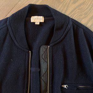 Club Monaco Men's Large Wool Bomber Jacket | Good Condition
